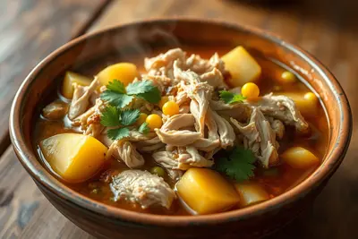 Ajíaco Limeño: El Guiso Tradicional de Pollo y Papas del Perú