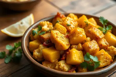 Aloo Gobi: salteado de patata y coliflor con comino y cúrcuma