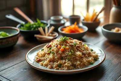 Arroz tres delicias casero
