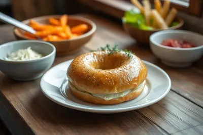 Bagel integral con salmón light
