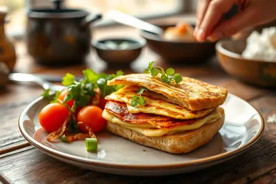 Bocadillo de tortilla francesa