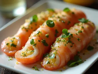 Boquerones al horno con limón y ajo