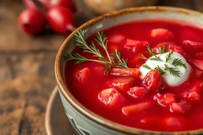 Borscht Ucraniano de Remolacha