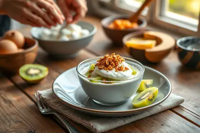 Bowl de skyr, kiwi y granola