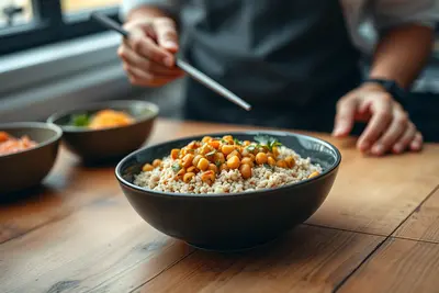 Bowl de quinoa y garbanzos