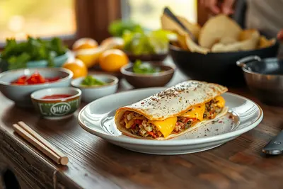 Burrito de desayuno con huevo