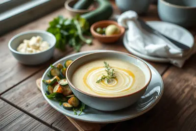 Crema de calabacín casera