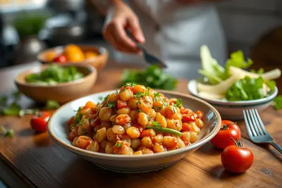 Garbanzos con espinacas