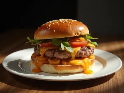 Hamburguesa de pavo con boniato y lechuga