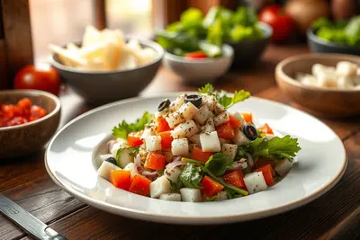 Ensalada Griega Horiatiki Tradicional: Fresca y Auténtica