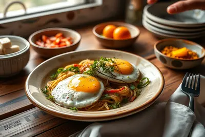 Huevos estrellados con espinacas