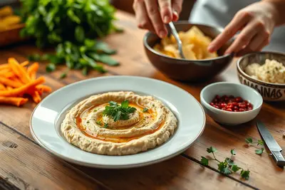 Hummus con zanahoria