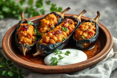 Karnıyarık: Berenjenas Rellenas Tradicionales Turcas