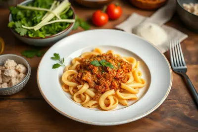 Macarrones a la boloñesa caseros