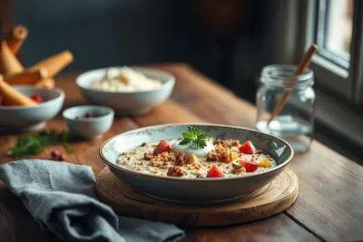 Muesli casero con yogur