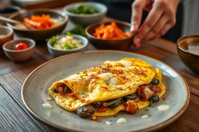 Omelette de setas y queso