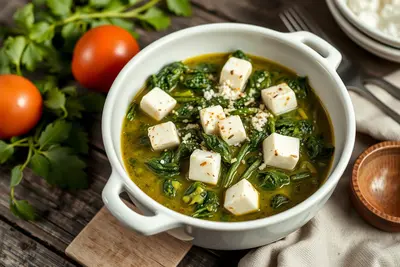 Palak Paneer Express: Espinacas y Queso Fresco Casero