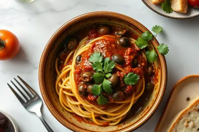 Pasta Puttanesca Vibrante