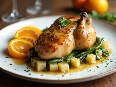 Pavo al horno con batata y espinacas