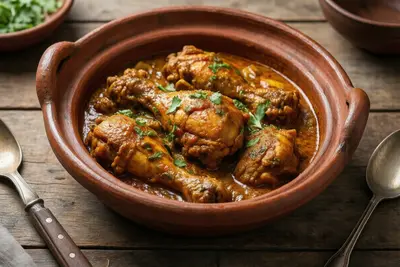 Pollo al estilo Kadai con Pimientos y Especias