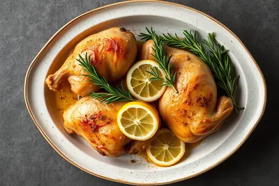 Pollo al Limón y Romero: Estilo Francés