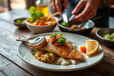 Pollo marinado con cous cous integral