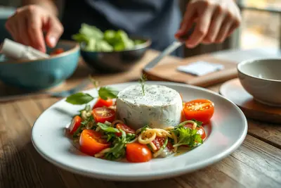Queso fresco con tomate