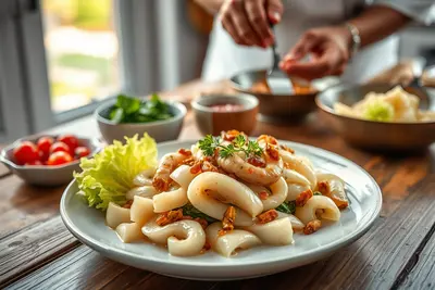 Revuelto de claras con champiñones