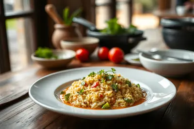 Risotto de calabacín ligero