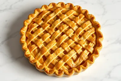 Tarta de manzana estilo americano