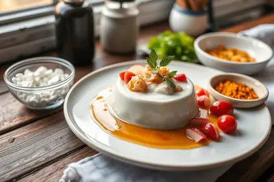 Yogur proteico con arándanos